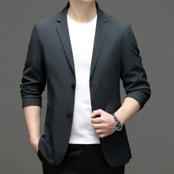 6954-2023, Мужской костюм, весенний новый деловой профессиональный мужской костюм, куртка, повседневная корейская версия костюма