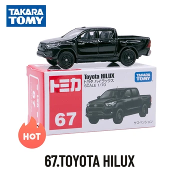 Автомобили Takara Tomy Tomica 61-90, Масштабная модель 67.Точная копия TOYOTA HILUX, Декор детской комнаты, Рождественские подарочные игрушки для маленьких мальчиков