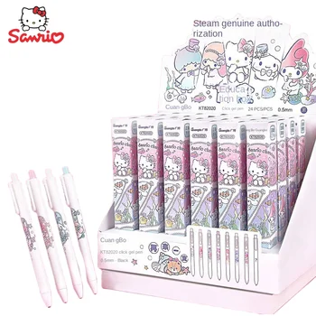 Новый Sanrio, Окружающий Каваи Милый Мультфильм Hello Kitty, Cinnamoroll Kuromi, Гелевая Ручка, Слепая Коробка, Креативная Подарочная коробка С Сюрпризом Оптом