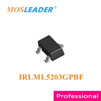 Mosleader IRLML5203GPBF SOT23 3000 шт. IRLML5203GTRPBF IRLML5203G IRLML5203GTR P-канал 20 В 30 В Высококачественные китайские товары