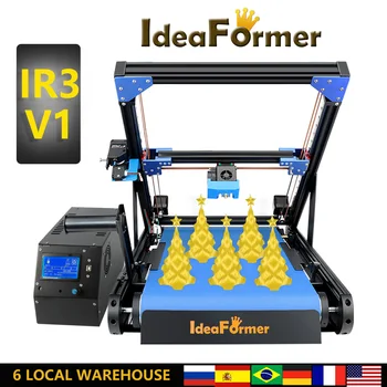 3D-принтер IdeaFormer IR3 V1 с конвейерной лентой, Бесконечная ось Z 250*250 *∞ мм, Сердечник XY, Линейный рельс, Скользящая материнская плата UART TMC2226