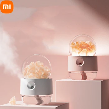 Увлажнитель воздуха Xiaomi Salt Stone, бесшумный эфирный охладитель, Увлажнитель тумана с красочной подсветкой для рабочего стола, домашнего офиса, спальни