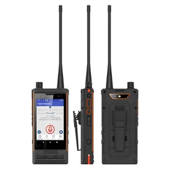 Радиоприемник Anysecu 4G-P4 4G POC DMR с UHF 400-470 МГц IP68 Водонепроницаемый, может использовать Zello или Real-ptt, поддерживает NFC и GPS