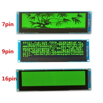 7/9/16Pin 5,5-дюймовый зеленый OLED-дисплей модуль ЖК-экран 25664 OLED SSD1322 последовательный экран SPI интерфейс