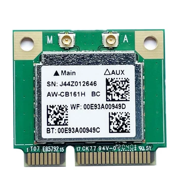 Двухдиапазонный Realtek RTL8821 AW-CB161H Wifi Wlan Карта Bluetooth 4.0 Комбинированный Беспроводной Адаптер Half Mini PCI-E 433 Мбит/с 802.11Ac