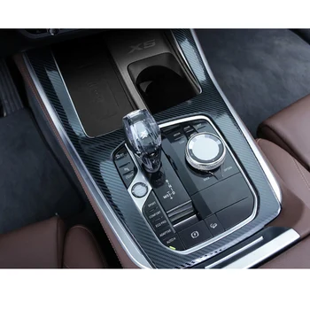 аксессуары для интерьера автомобиля из углеродного волокна авто для BM-W x5 g01 2022 2023 панель переключения передач крышка управления переключателем окна планки приборной панели авто